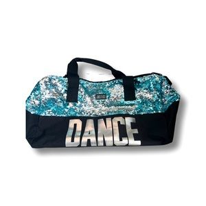 Justice sequin dance duffel bag